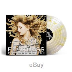 (1 of 250 SIGNED) Taylor Swift FEARLESS PLATINUM EDITION Autograph Gold LP Vinyl