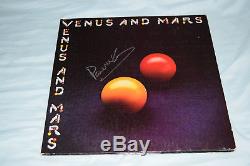2 Paul McCartney Signed Autographed Vinyl Records Red Rose Subway & Venus & Mars