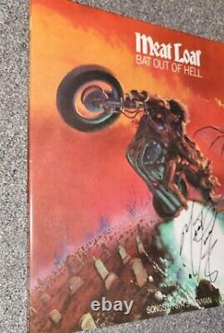 2010 Meat Loaf Bat Out Of Hell 180 Gram 12'' Vinyl LP Limited Ed SIGNED REISSUE
