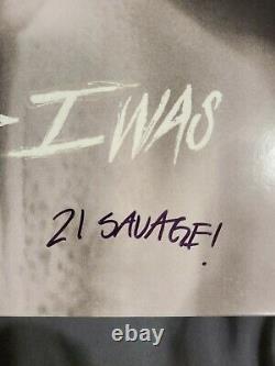 21 Savage I Am I Was SIGNED / autographed Smoke Colored Vinyl