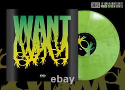 3OH! 3 Want SIGNED LP 15th Anniversary PUKE GREEN Color Vinyl Record PREORDER