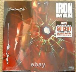 50 Cent Get Rich Or Die Tryin Vinyl 12 SIGNED Brian Stelfreeze Iron Man Eminem