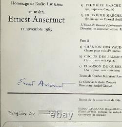 7 Hommage To ANSERMET Signed & Numbered Radio Lausanne 1963