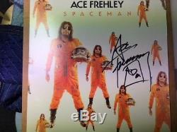 ACE FREHLEY Spaceman -Signed NYC 10/19/18 ORANGE VINYL 2018 INDIE Sam Ash Excl