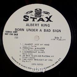 ALBERT KING Born Under A Bad Sign US Stax 723 Promo Mono Orig LP NM Vinyl Blues