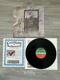 AMAZING! Led Zeppelin IV SIGNED Jimmy Page Robert Plant John Jones John Bonham