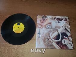 AUTOGRAPHED 1980s VG++ Madonna Material Girl 45RPM