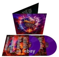 AUTOGRAPHED SIGNED Judas Priest Invincible Shield Purple Color Vinyl LP