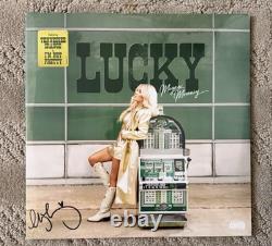 AUTOGRAPHED SIGNED Megan Moroney LUCKY Green Vinyl LP In Hand