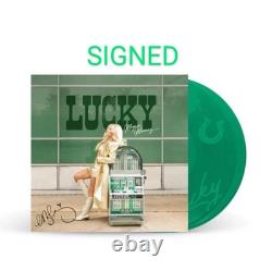 AUTOGRAPHED SIGNED Megan Moroney LUCKY Green Vinyl LP In Hand
