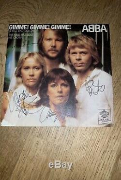 Abba Signed Vinyl Single. RARE. Guaranteed REAL Epperson