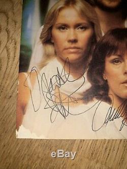 Abba Signed Vinyl Single. RARE. Guaranteed REAL Epperson