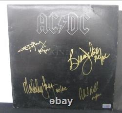 Acdc Autographed Black In Black Vinyl