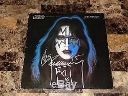 Ace Frehley RARE Hand Signed Solo Vinyl LP Record + Photo Classic Rock Kiss COA