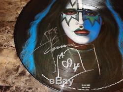 Ace Frehley Signed Solo Vinyl LP Picture Disc Record Autographed Kiss Photo COA