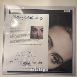 Adele Adkins Signed Autograph Album Vinyl Record 25 Very Rare with JSA COA