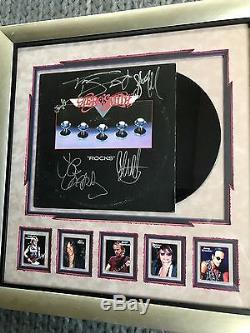 Aerosmith Complete Band Signed Rocks Vinyl Lp Record Album