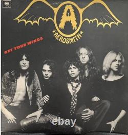 Aerosmith Get Your Wings Vinyl LP Record Signed By Entire Band