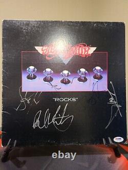 Aerosmith Rocks Fully Signed Vinyl Record Lp Psa/dna Certified