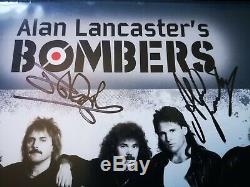 Alan Lancaster's Bombers Rare Status Quo signed white vinyl LP