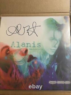 Alanis Morrisette Personally Autograph Jagged Little Pill Black Vinyl LP Signed