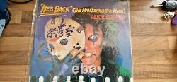 Alice Cooper He's Back 12 Vinyl Record Signed Cj Graham Friday The 13th 6