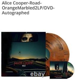 Alice Cooper Signed Road Orange Vinyl Album Limited And Sold Out