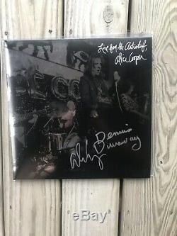 Alice Cooper Signed Vinyl Live From the Astroturf LP RSD 2018 Dennis Dunaway