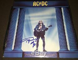 Angus Young AC/DC Who Made Who SIGNED LP Record Vinyl