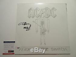 Angus Young Signed Vinyl Record Lp Psa/dna Aa19443 Ac/dc Flick Of The Switch
