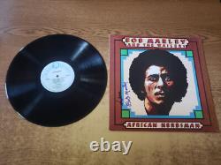 Autographed Bob Marley African Herbsman LP Vinyl Record 1970s VG+ Condition