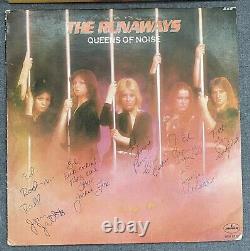 Autographed By All Members Queens of Noise by The Runaways Vinyl LP Record 1977