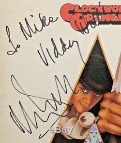 Autographed Clockwork Orange Soundtrack Vinyl Malcolm McDowell