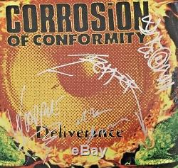 Autographed Corrosion Of Conformity Deliverance Vinyl 1994 Etched