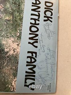 Autographed DICK ANTHONY FAMILY STEREO LP Vinyl Record Album R 2436 LPS