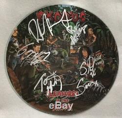 Autographed Exodus Pleasures of the Flesh Picture Disc Vinyl Entire Band