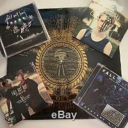 Autographed'FALL OUT BOY' BUNDLE 7 VINYL + 9 CD + 2 POSTERS + DVD SEALED