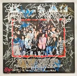 Autographed Hear'n Aid Vinyl Various Artists Dio, DuBrow, Lemmy, etc