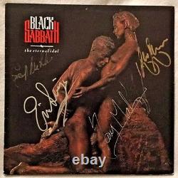 Autographed/Signed Black Sabbath The Eternal Idol Vinyl ELO Tony Martin + 3