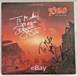 Autographed/Signed Dio The Last In Line Vinyl Ronnie James Dio & Vinny Appice