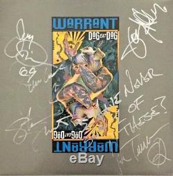 Autographed/Signed Warrant Dog Eat Dog Vinyl UK Import Jani Lane (R. I. P.)