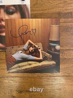 Autographed With A Heart! Taylor Swift Signed Midnights Moonstone Blue Vinyl