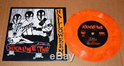 Autographed by whole band Alkaline Trio Halloween 7' Vinyl record Matt Skiba