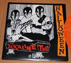 Autographed by whole band Alkaline Trio Halloween 7' Vinyl record Matt Skiba
