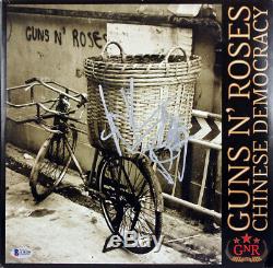 Axl Rose Guns N' Roses Signed Chinese Democracy Album Cover With Vinyl BAS #A10230