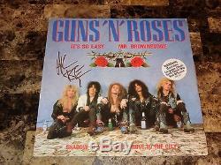 Axl Rose Rare Hand Signed Guns N' Roses 12 Vinyl Record EXACT Photo Proof AC/DC