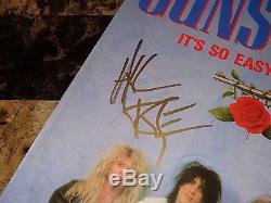 Axl Rose Rare Hand Signed Guns N' Roses 12 Vinyl Record EXACT Photo Proof AC/DC