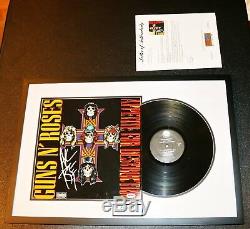 Axl Rose Signed Guns N Roses Appetite For Destruction Vinyl Album PSA JSA BSA
