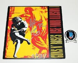 Axl Rose Signed Guns N' Roses'use Your Illusion' Album Vinyl Record Beckett Coa