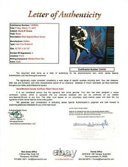 Axl Rose Slash Duff Adler Signed Guns N Roses Use Your Illusion Vinyl PROOF JSA